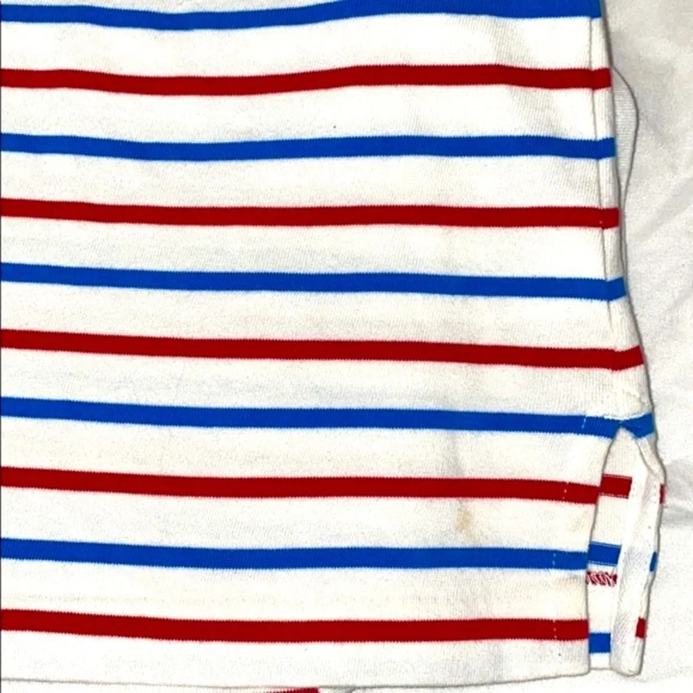 J.Crew Factory Red, White & Blue Striped Short Sleeve Tee – Women’s XL